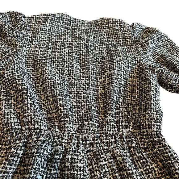 English Factory Short Sleeve Tweed Jumpsuit Cropped Length Gold Size Medium - Picture 8 of 14